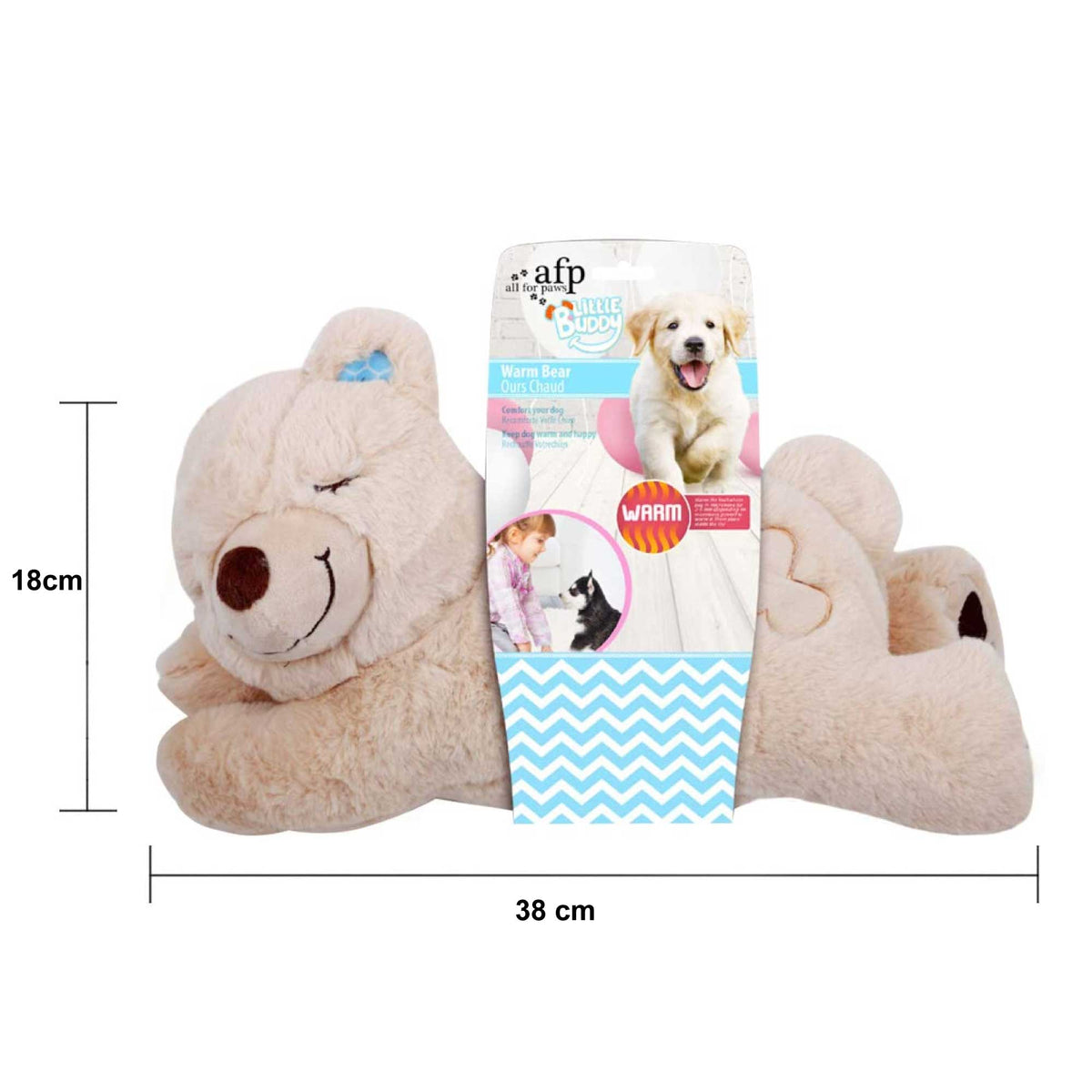 Puppy Warm Toy Bear Dog Heat Pack Comfort Plush Soft Toys Feeling Sleep Aid AFP V238-SUPDZ-33177399197776