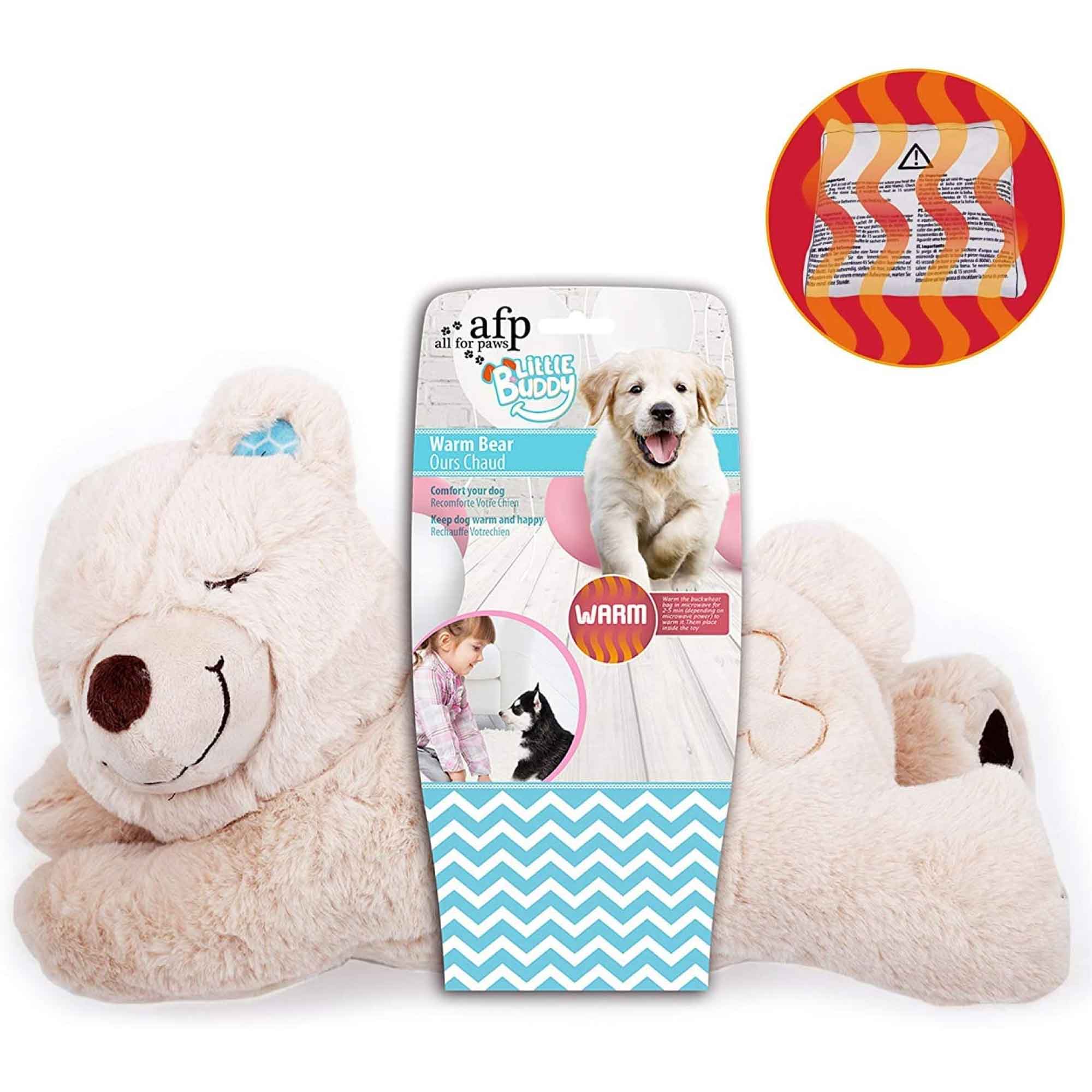 Puppy Warm Toy Bear Dog Heat Pack Comfort Plush Soft Toys Feeling Sleep Aid AFP V238-SUPDZ-33177399197776