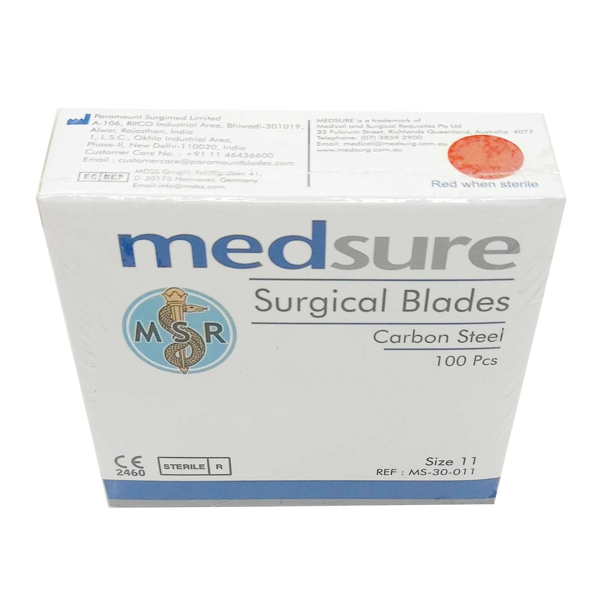 100 Surgical Scalpel Blades Size 11 Sterile Carbon Steel Disposable Sealed V238-SUPDZ-33204847968336