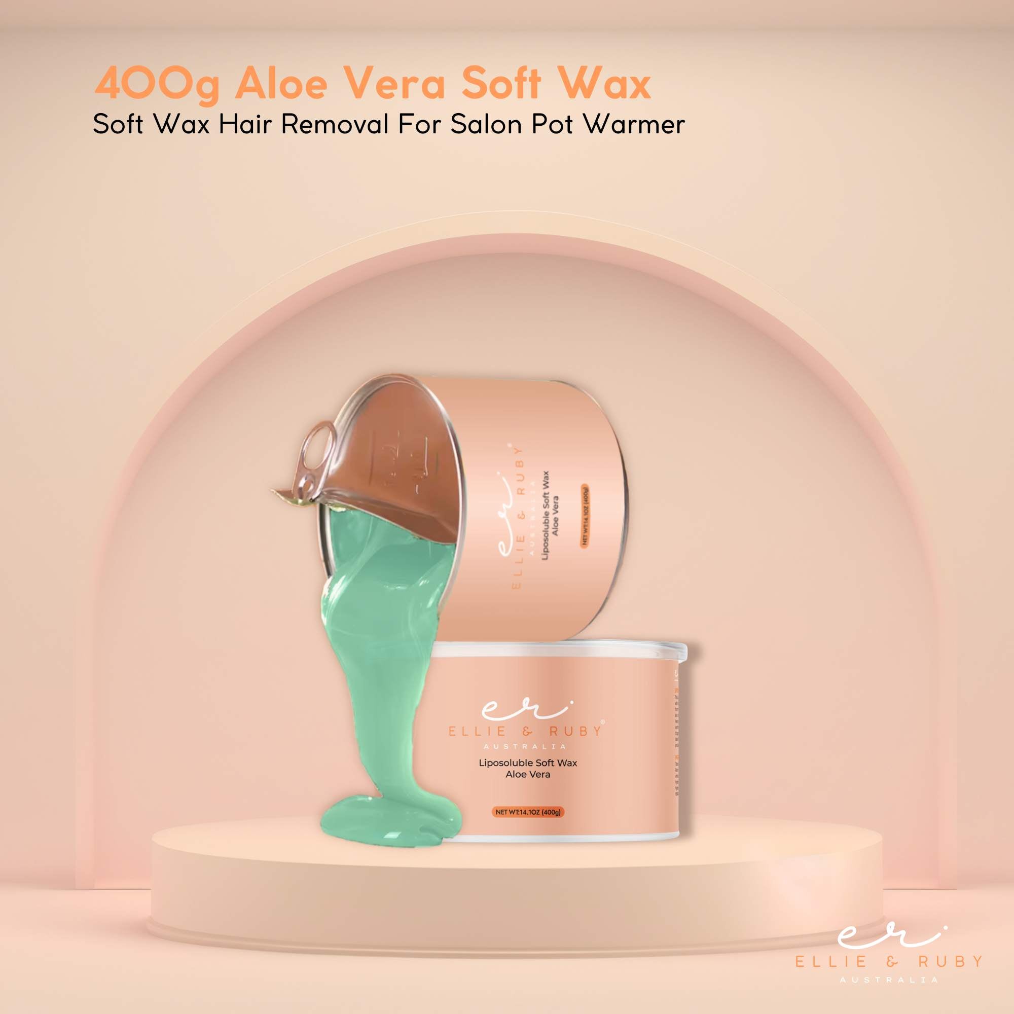 400g Soft Wax Hair Removal - Aloe Vera Depilatory For Salon Pot Warmer V238-SUPDZ-33206865526864