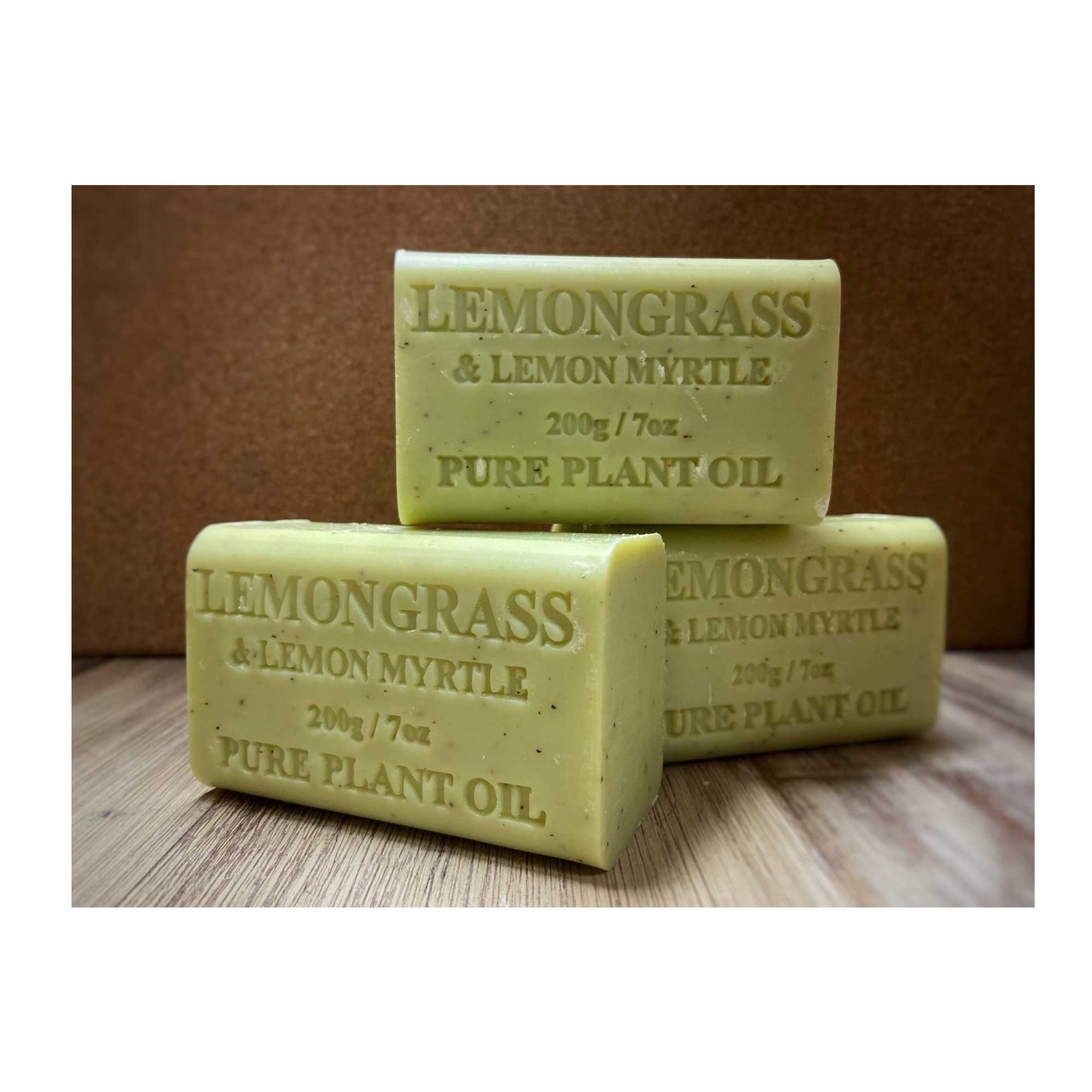 65x 200g Plant Oil Soap Lemongrass Lemon Myrtle Pure Vegetable Bar Australian V238-SUPDZ-33216592838736