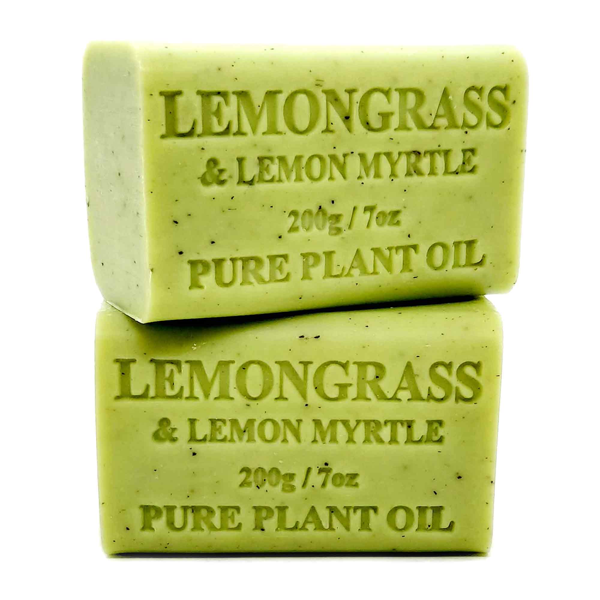 65x 200g Plant Oil Soap Lemongrass Lemon Myrtle Pure Vegetable Bar Australian V238-SUPDZ-33216592838736
