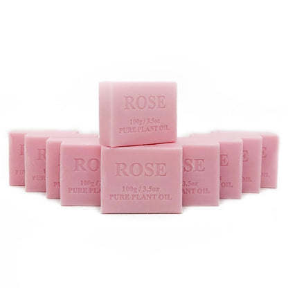 10x 100g Plant Oil Soap Rose Scent Pure Natural Vegetable Base Bar Australian V238-SUPDZ-33217870397520