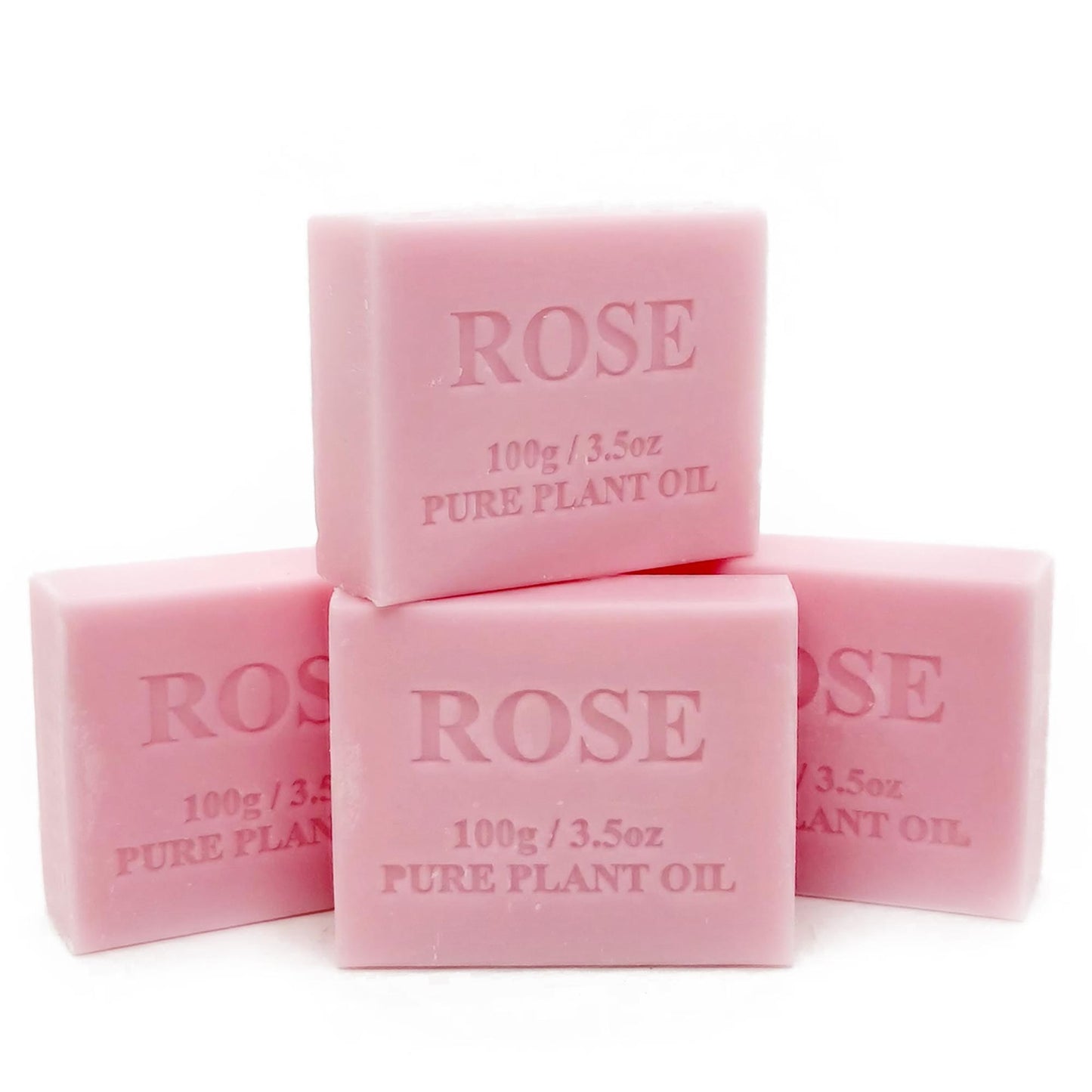 4x 100g Plant Oil Soap Rose Scent Pure Natural Vegetable Base Bar Australian V238-SUPDZ-33217874952272