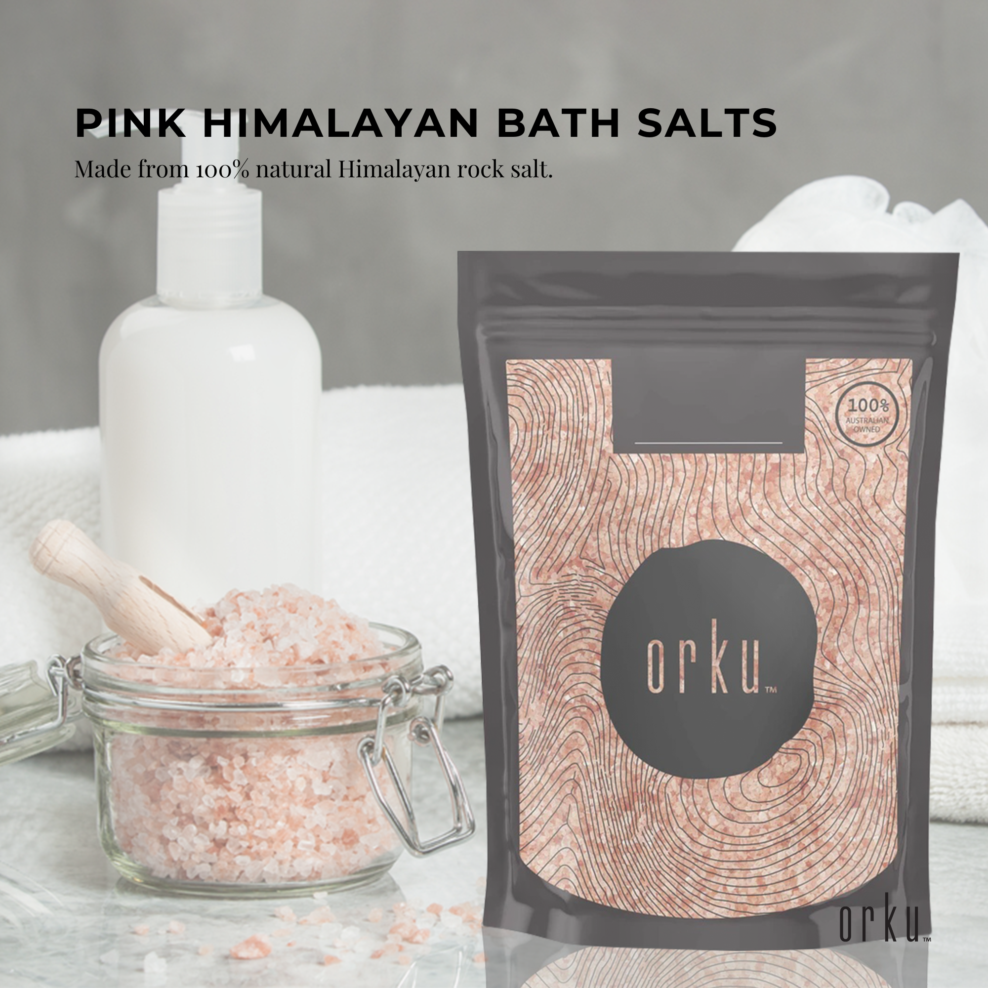 100g Pink Himalayan Bath Salts - Natural Crystal Rocks - Spa Therapy Body Scrub V238-SUPDZ-33331705094