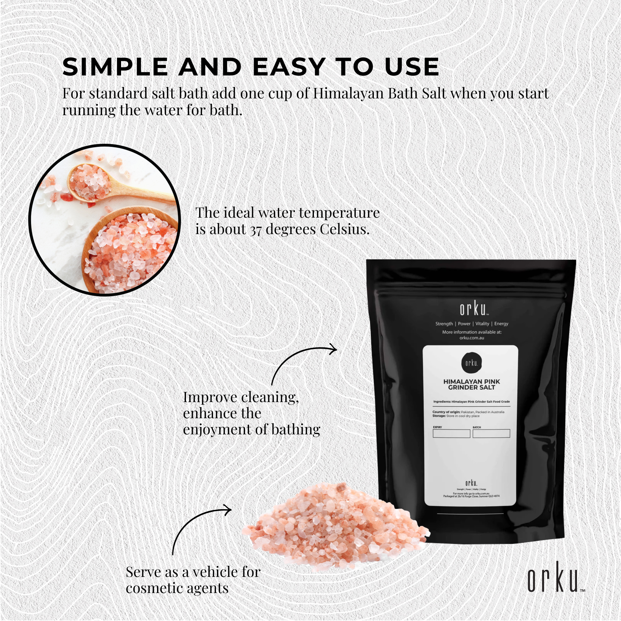 1Kg Pink Himalayan Bath Salts - Natural Crystal Rocks - Spa Therapy Body Scrub V238-SUPDZ-33331722182