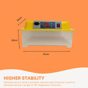 Rooster Farms Electric 24 Egg Incubator + Accessories for Chicken Quail Duck V238-SUPDZ-33453377798