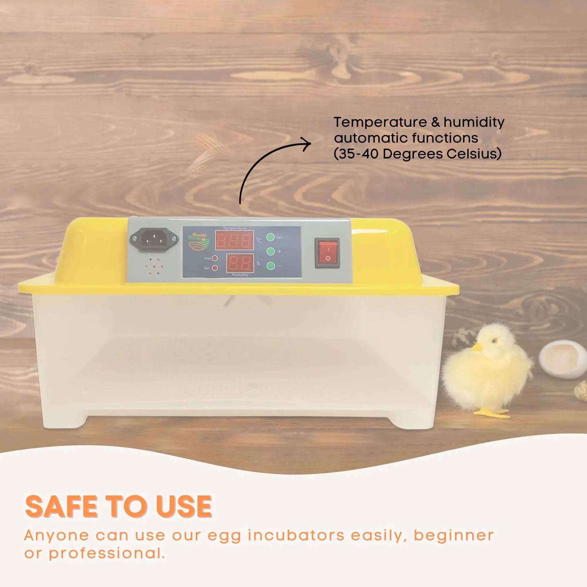 Rooster Farms Electric 24 Egg Incubator + Accessories for Chicken Quail Duck V238-SUPDZ-33453377798