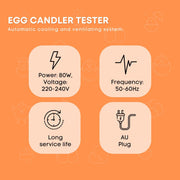 Rooster Farms Electric 24 Egg Incubator + Accessories for Chicken Quail Duck V238-SUPDZ-33453377798