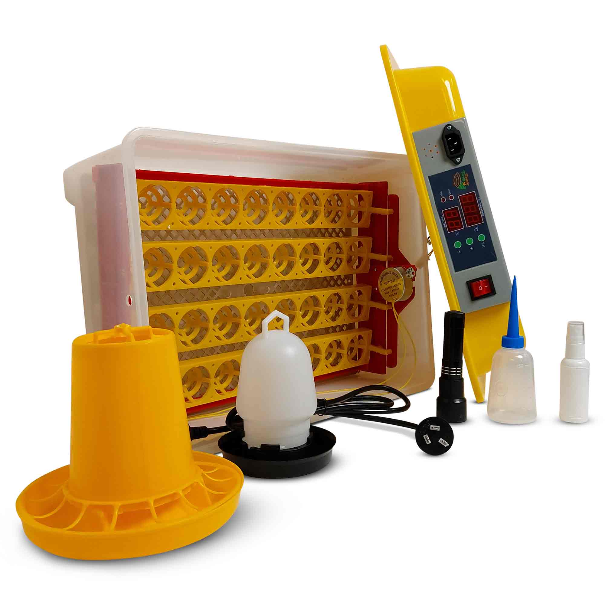 Rooster Farms Electric 32 Egg Incubator + Accessories for Chicken Quail Duck V238-SUPDZ-33453428550