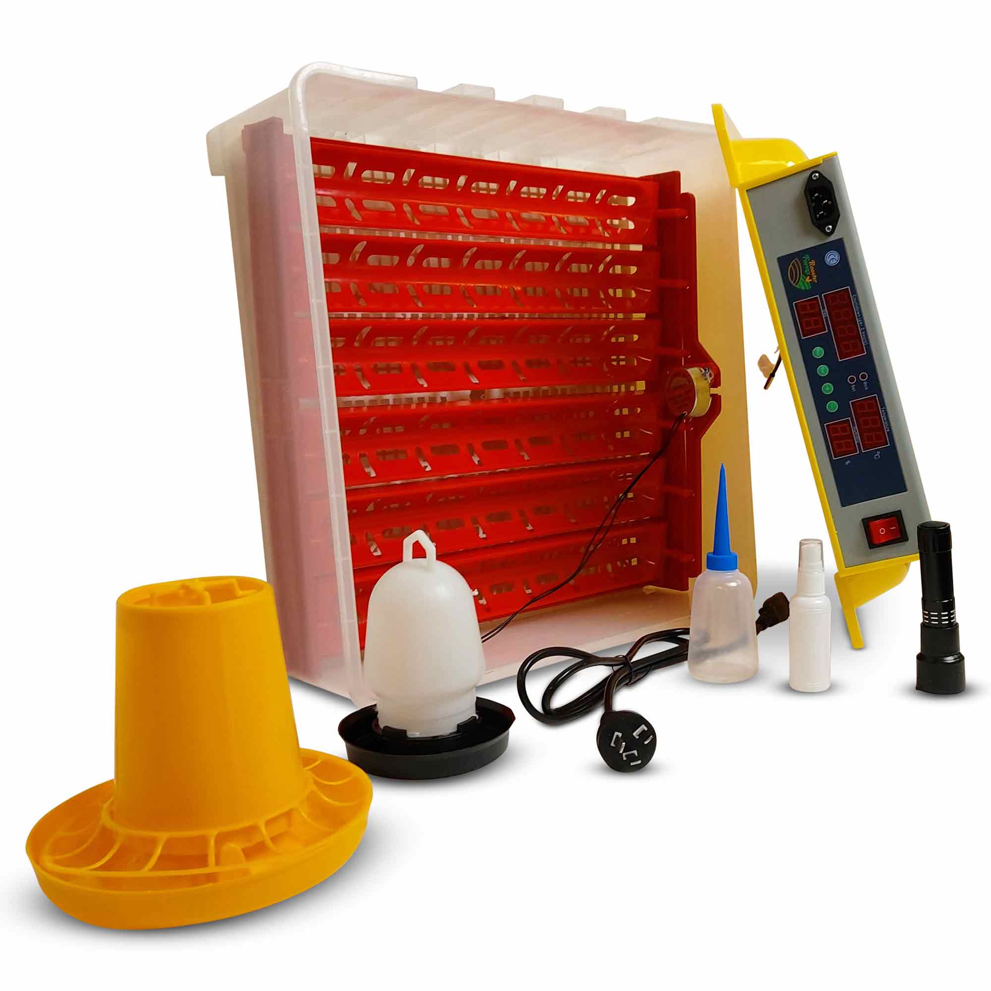 Rooster Farms Electric 60 Egg Incubator + Accessories for Chicken Quail Duck V238-SUPDZ-33454539334