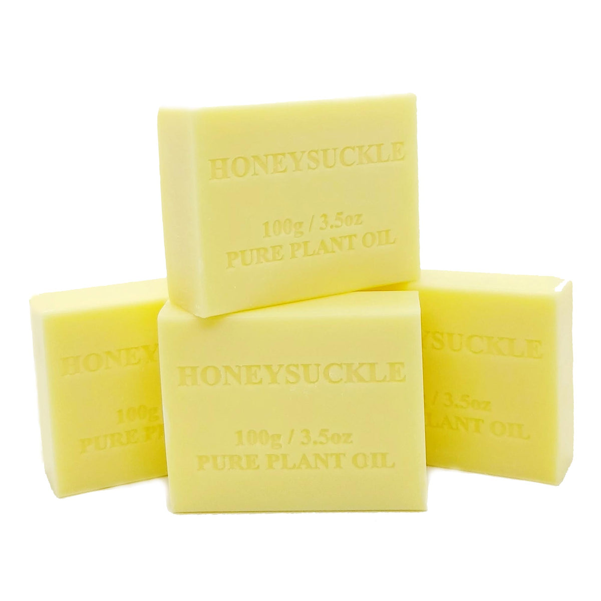 4x 100g Plant Oil Soap Honeysuckle Scent Pure Vegetable Base Bar Australian V238-SUPDZ-39247913222224