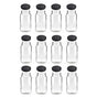 12x 500ml Flint Glass Jars + Twist Lids - Round Food Storage Preserving Jar V238-SUPDZ-39259095597136