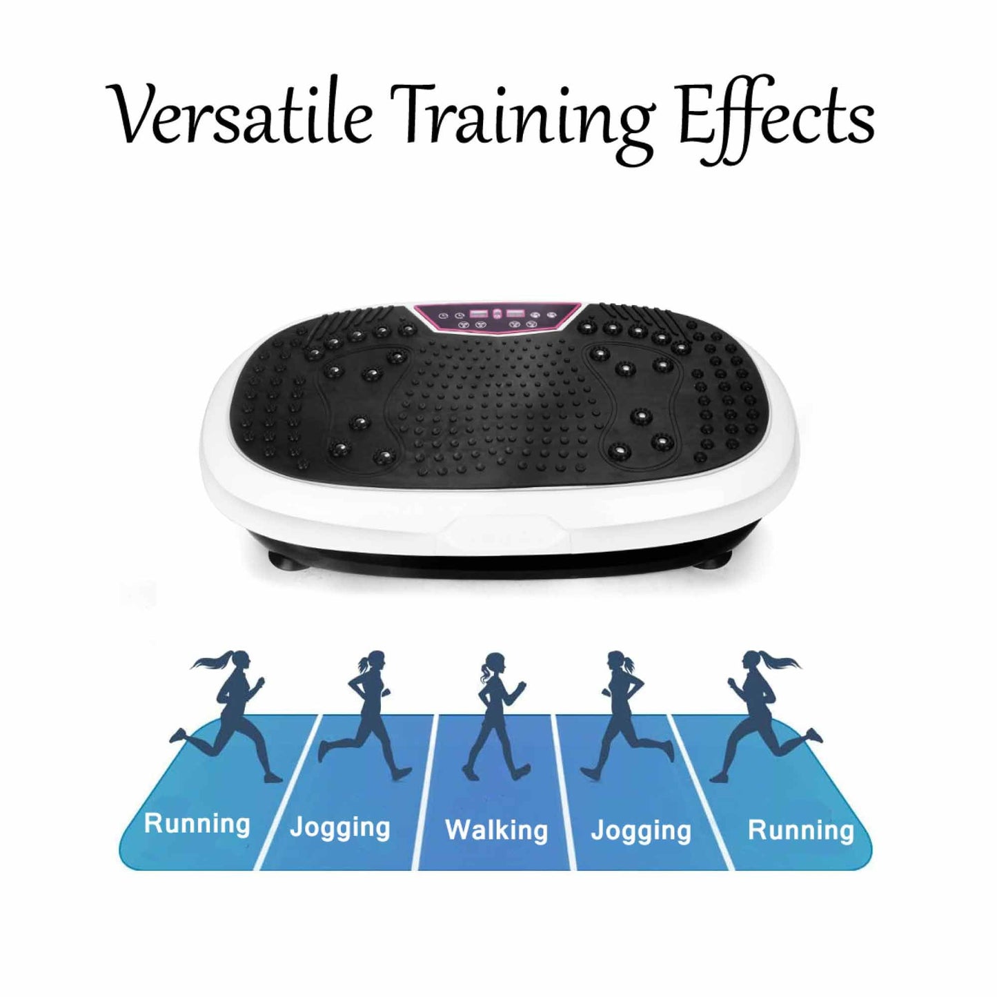 Social Hike 60cm Vibration Plate Machine Full Body Exercise Platform White V238-SUPDZ-39277730529360