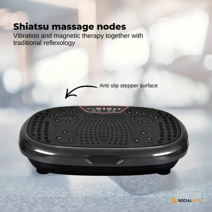 Social Hike 60cm Vibration Plate Machine Full Body Exercise Platform Black V238-SUPDZ-39285919055952