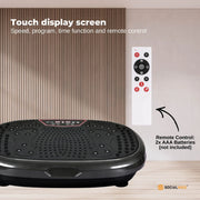 Social Hike 60cm Vibration Plate Machine Full Body Exercise Platform Black V238-SUPDZ-39285919055952