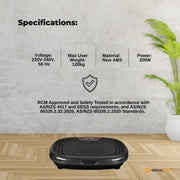 Social Hike 60cm Vibration Plate Machine Full Body Exercise Platform Black V238-SUPDZ-39285919055952
