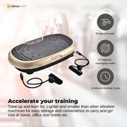 Social Hike 60cm Vibration Plate Machine Full Body Exercise Platform Gold V238-SUPDZ-39285942550608