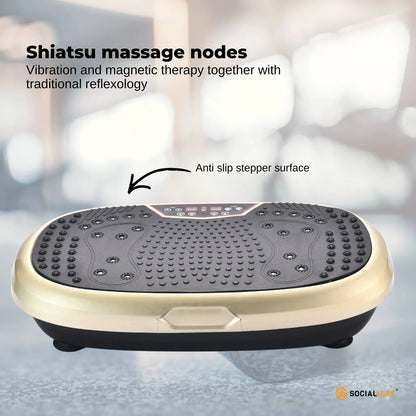 Social Hike 60cm Vibration Plate Machine Full Body Exercise Platform Gold V238-SUPDZ-39285942550608