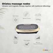 Social Hike 60cm Vibration Plate Machine Full Body Exercise Platform Gold V238-SUPDZ-39285942550608