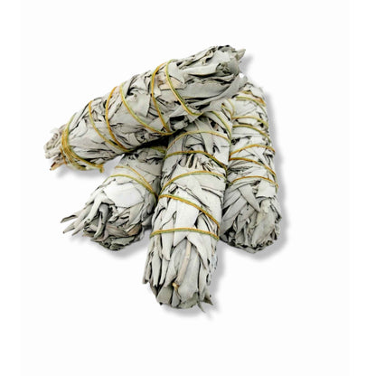 4x Californian White Sage Smudge Sticks - Large 18-20cm Incense Cleansing Bundle V238-SUPDZ-39397046124624