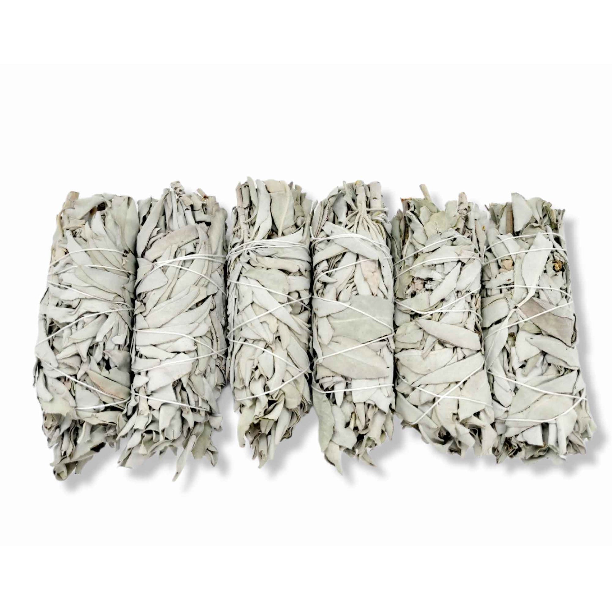 6x Californian White Sage Smudge Sticks Medium 13-15cm Incense Cleansing Bundle V238-SUPDZ-39397055823952