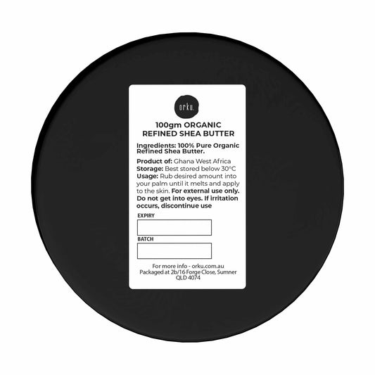 100g Refined Shea Butter Jar - Organic Pure African Karite Moisturiser V238-SUPDZ-39444142129232