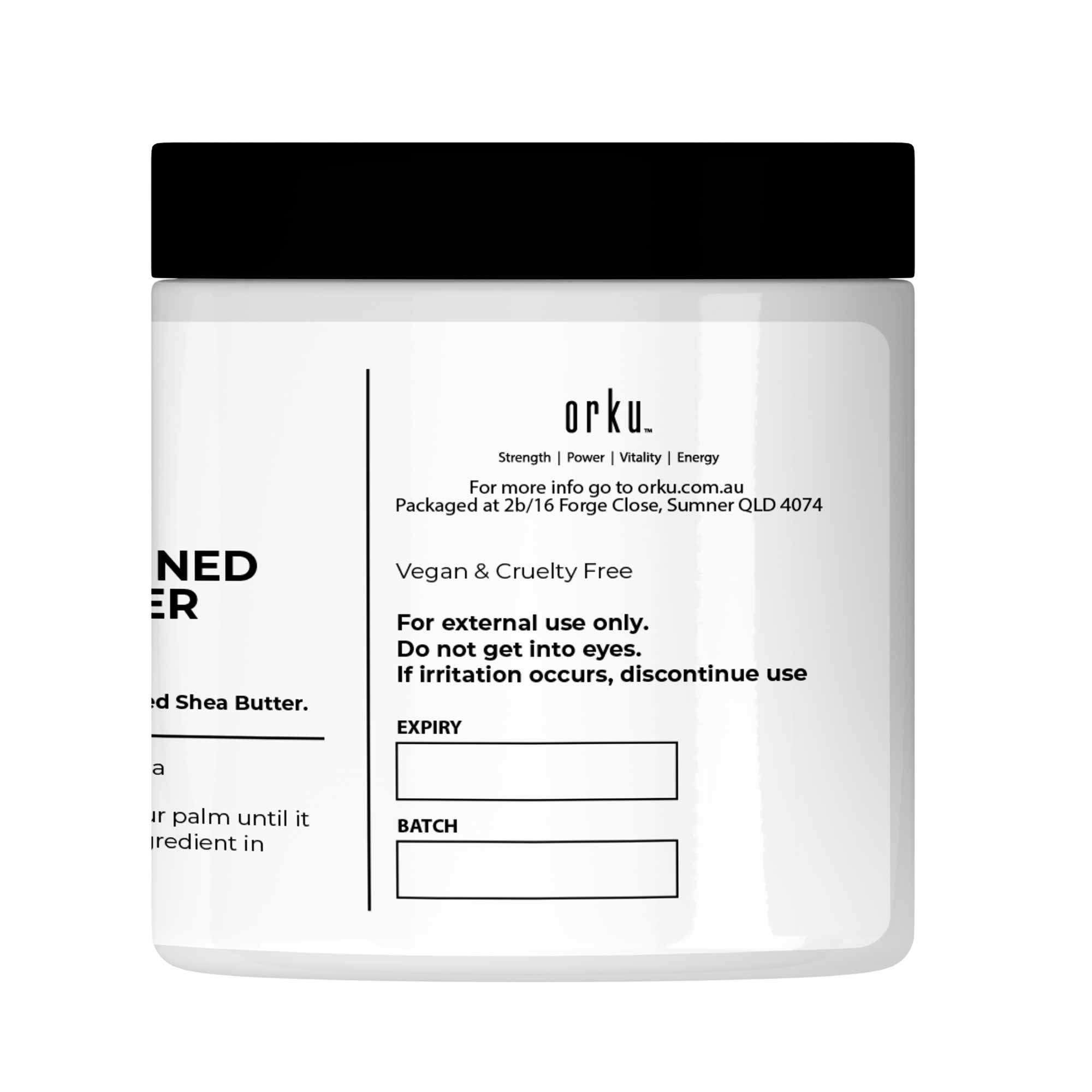 400g Refined Shea Butter Jar - Organic Pure African Karite Moisturiser V238-SUPDZ-39444153401424