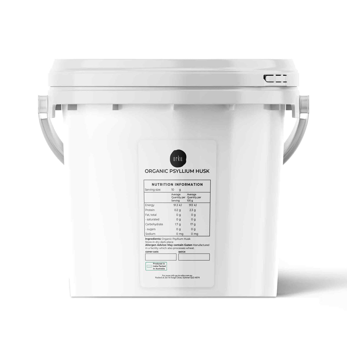 2Kg Organic Psyllium Husk Tub - Isabgol Ispaghula Natural Fibre Source V238-SUPDZ-39459940237392