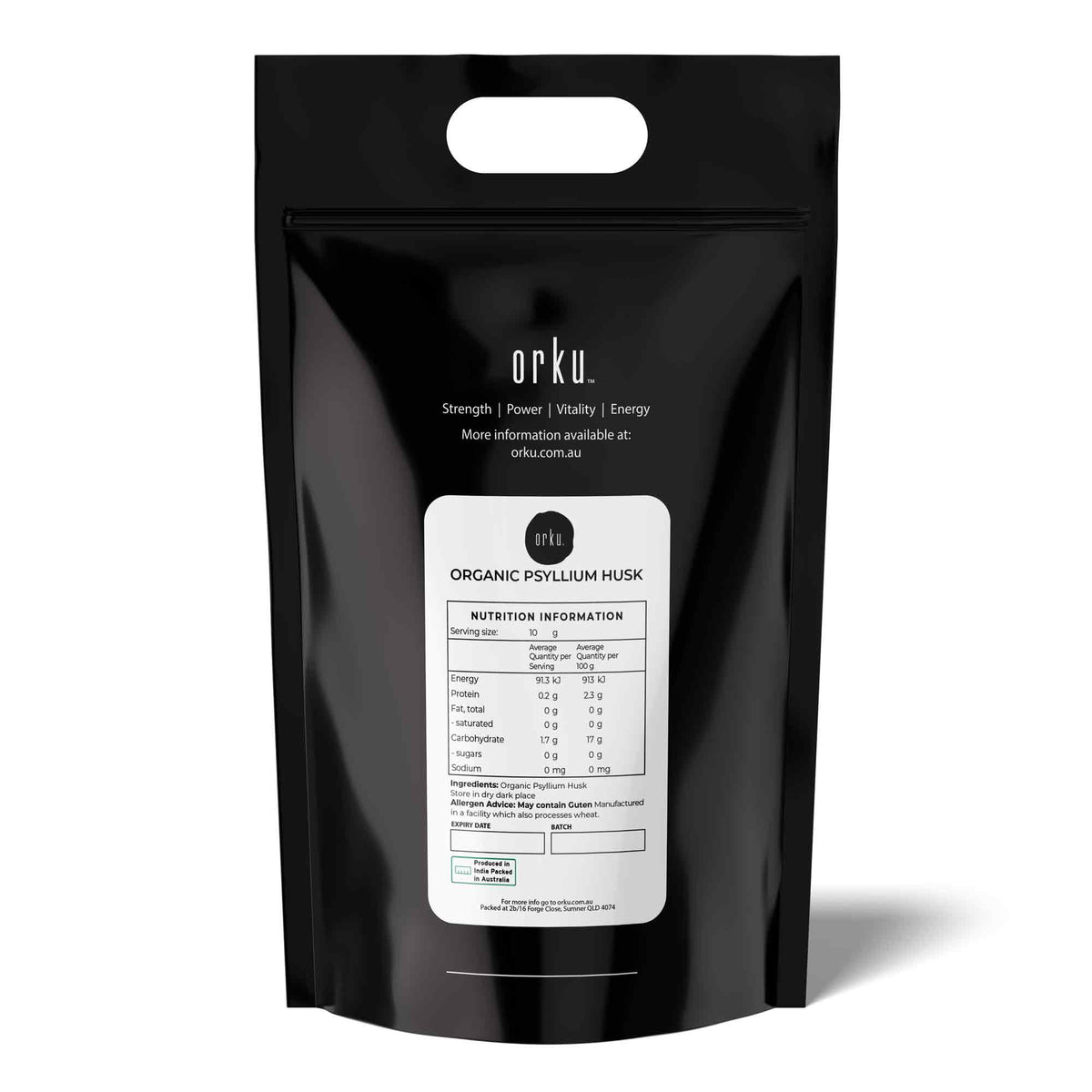 5Kg Organic Psyllium Husk Bag - Isabgol Ispaghula Natural Fibre Source V238-SUPDZ-39459987030096