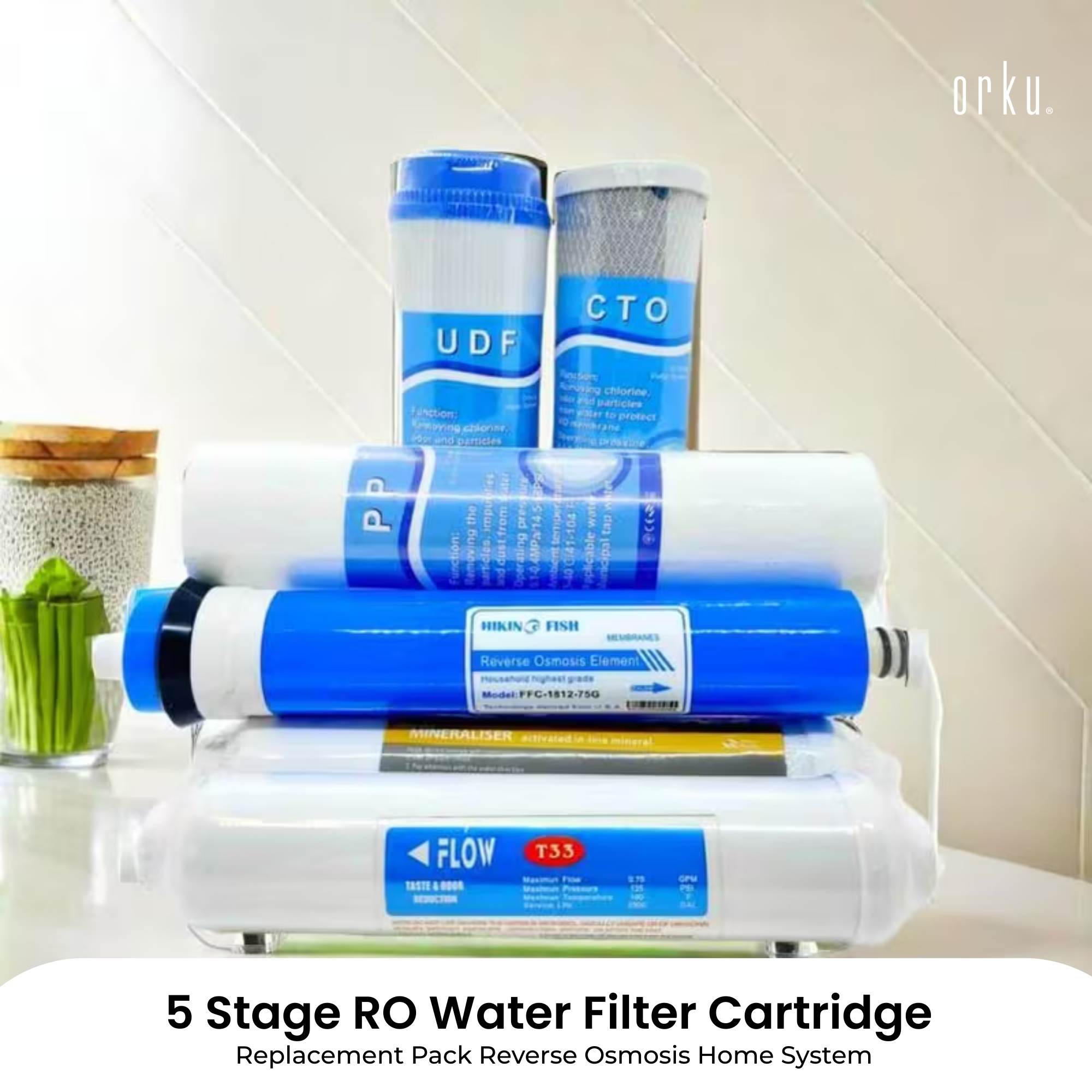 6 Stage RO Water Filter Cartridge Replacement Pack Reverse Osmosis Home System V238-SUPDZ-39475330646096