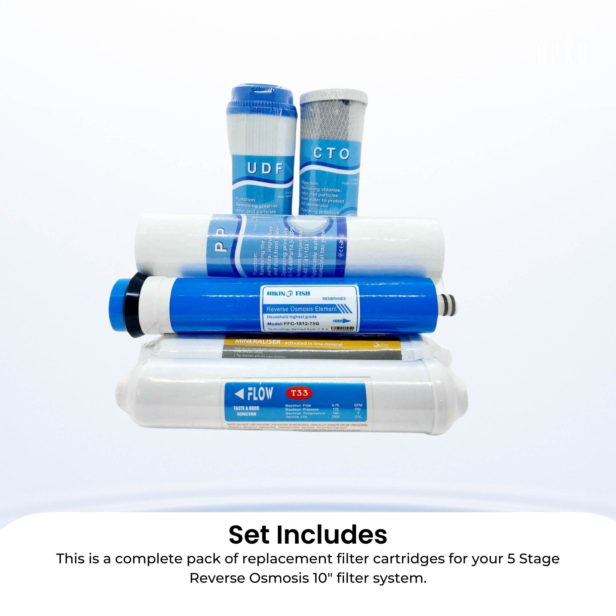 6 Stage RO Water Filter Cartridge Replacement Pack Reverse Osmosis Home System V238-SUPDZ-39475330646096