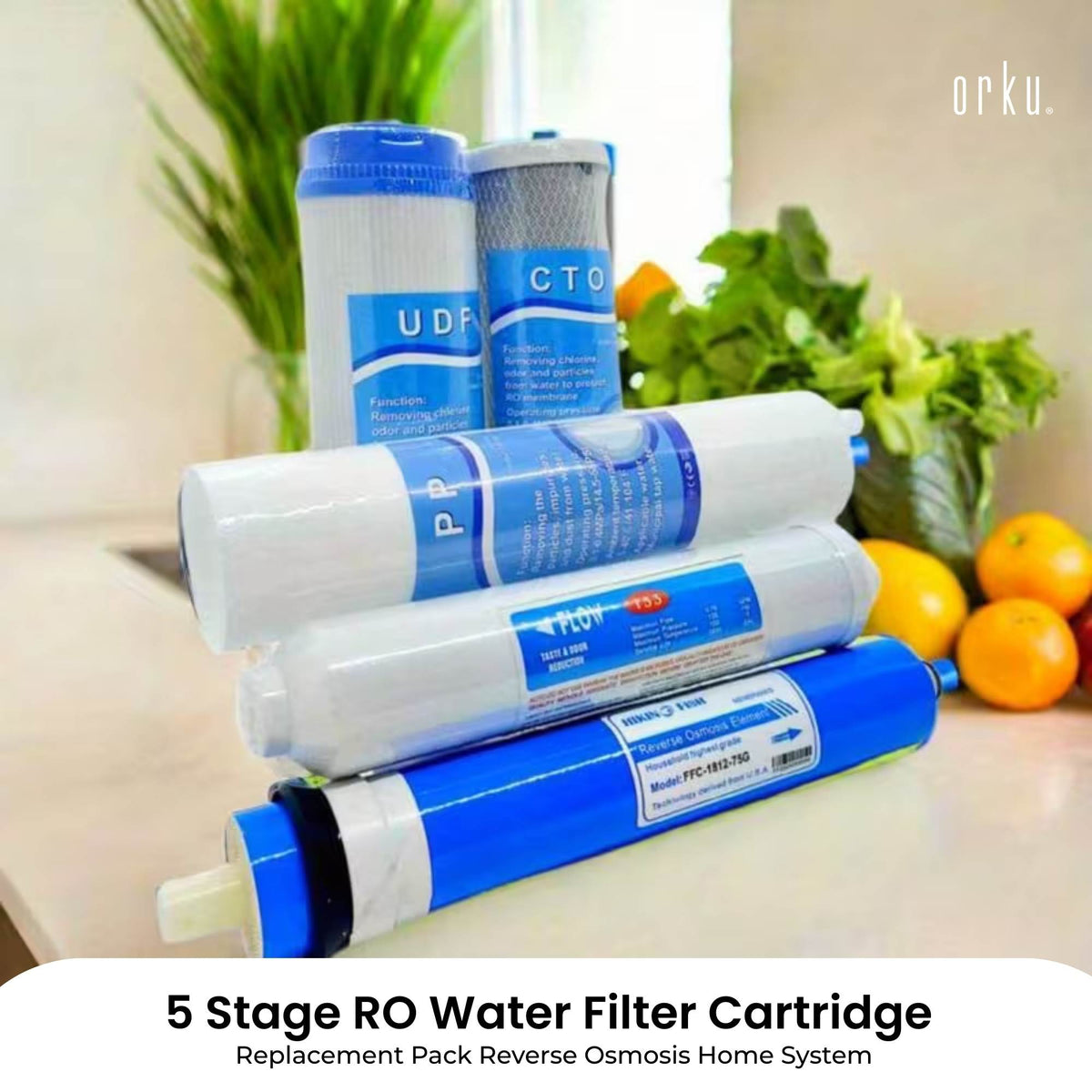 5 Stage RO Water Filter Cartridge Replacement Pack Reverse Osmosis Home System V238-SUPDZ-39475341819984