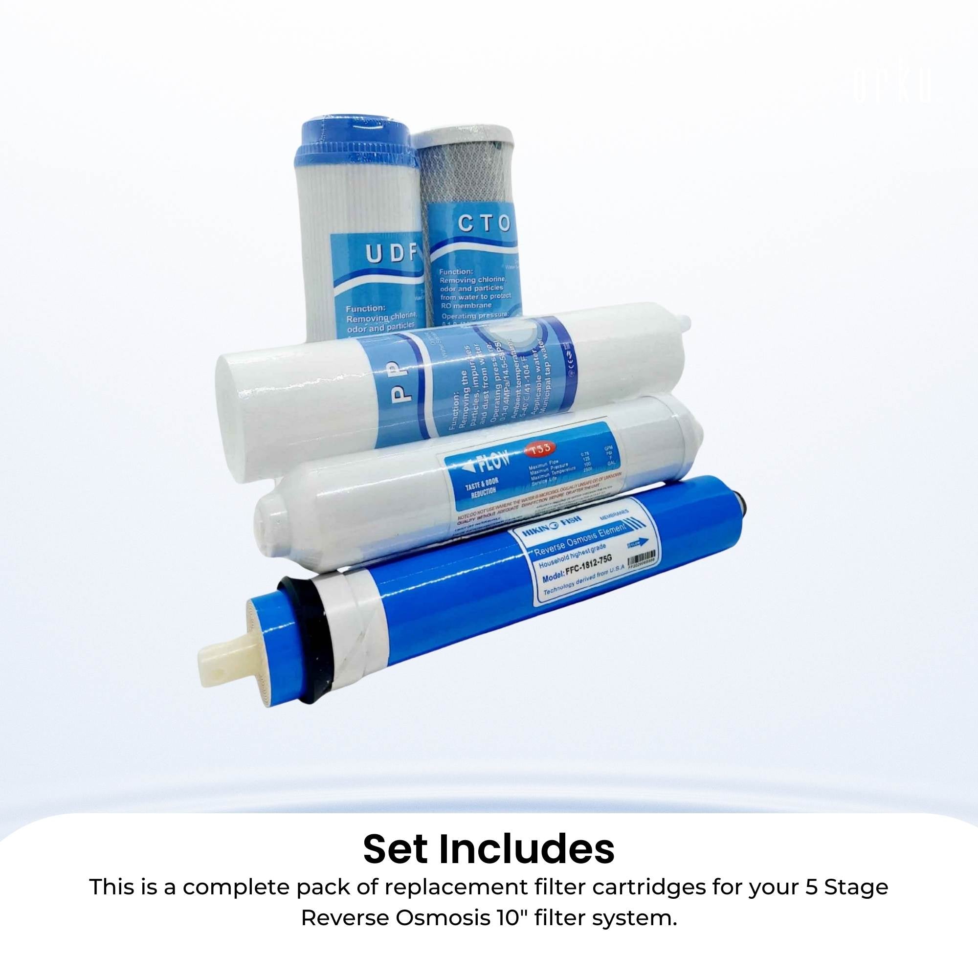 5 Stage RO Water Filter Cartridge Replacement Pack Reverse Osmosis Home System V238-SUPDZ-39475341819984