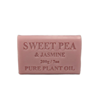 65x 200g Plant Oil Soap Sweet Pea Jasmine Scent Pure Natural Vegetable Base Bar V238-SUPDZ-39487701811280