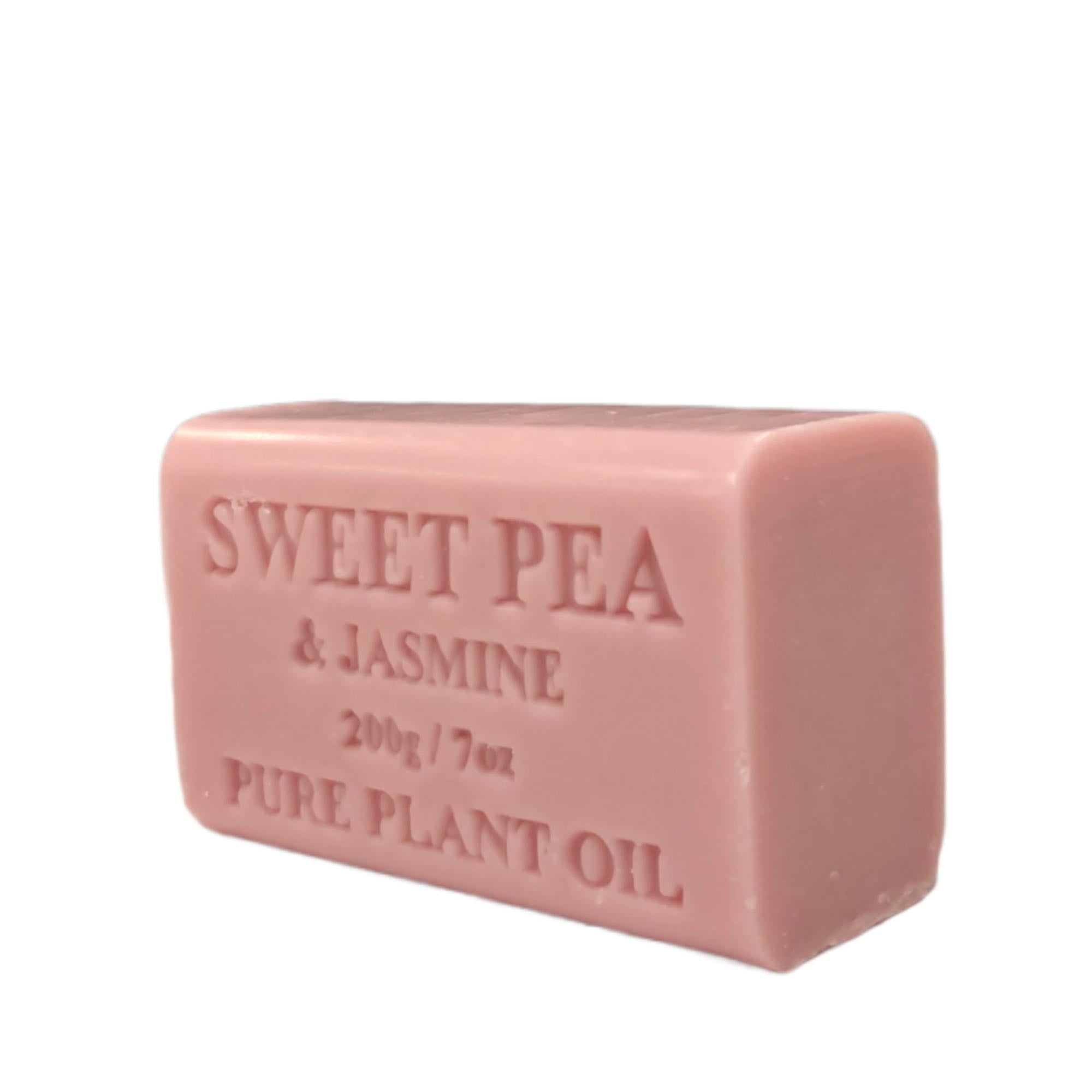 65x 200g Plant Oil Soap Sweet Pea Jasmine Scent Pure Natural Vegetable Base Bar V238-SUPDZ-39487701811280