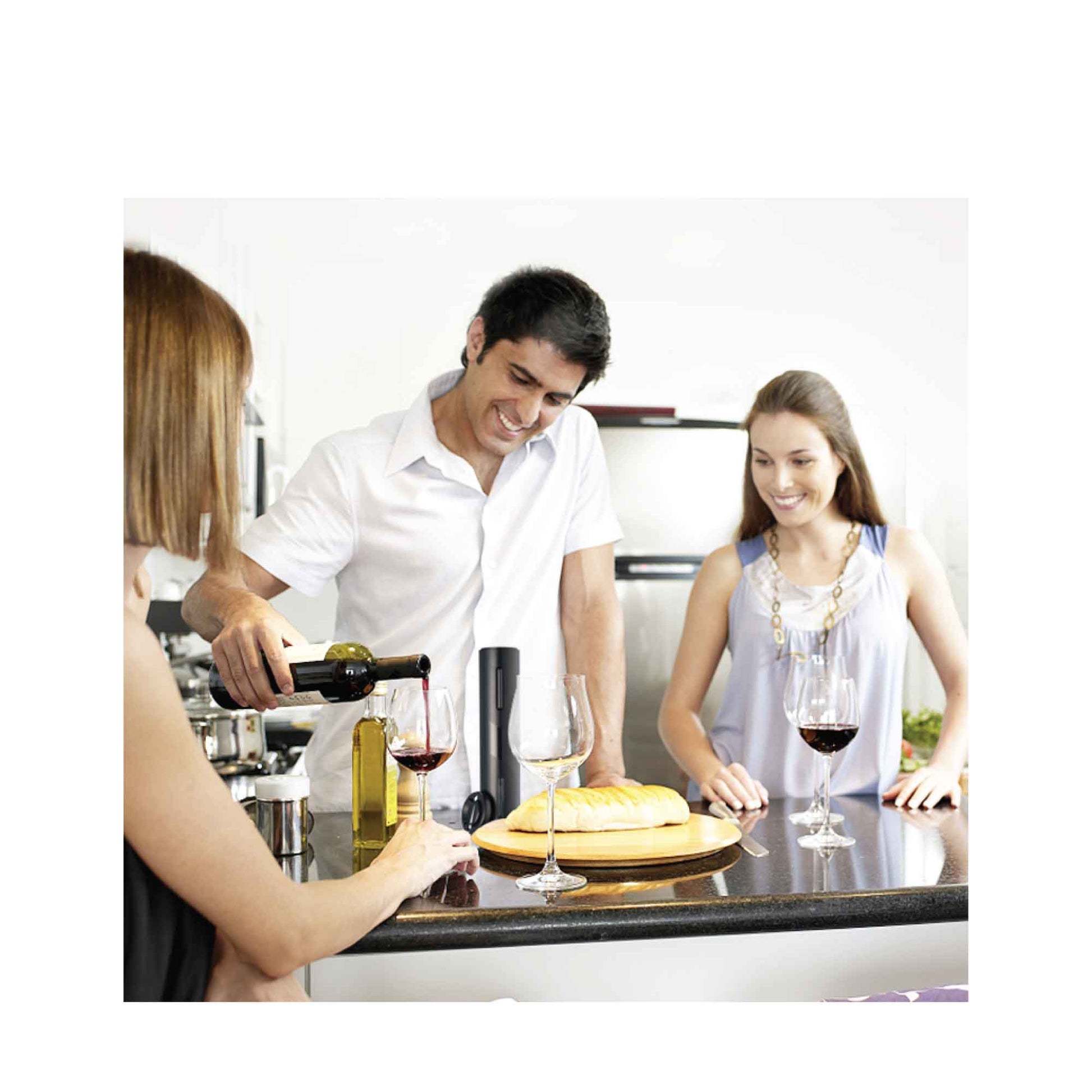 Electric Wine Bottle Opener Tool Automatic - Cordless Corkscrew - Foil Cutter V238-SUPDZ-39511638212688