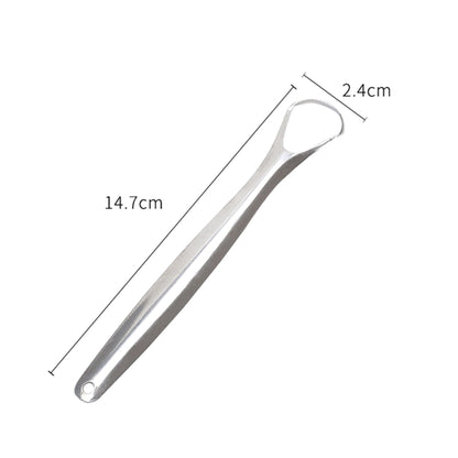 Stainless Steel Tongue Scraper Cleaner Oral Hygiene Reduce Bad Breath Metal Tool V238-SUPDZ-39514291208272