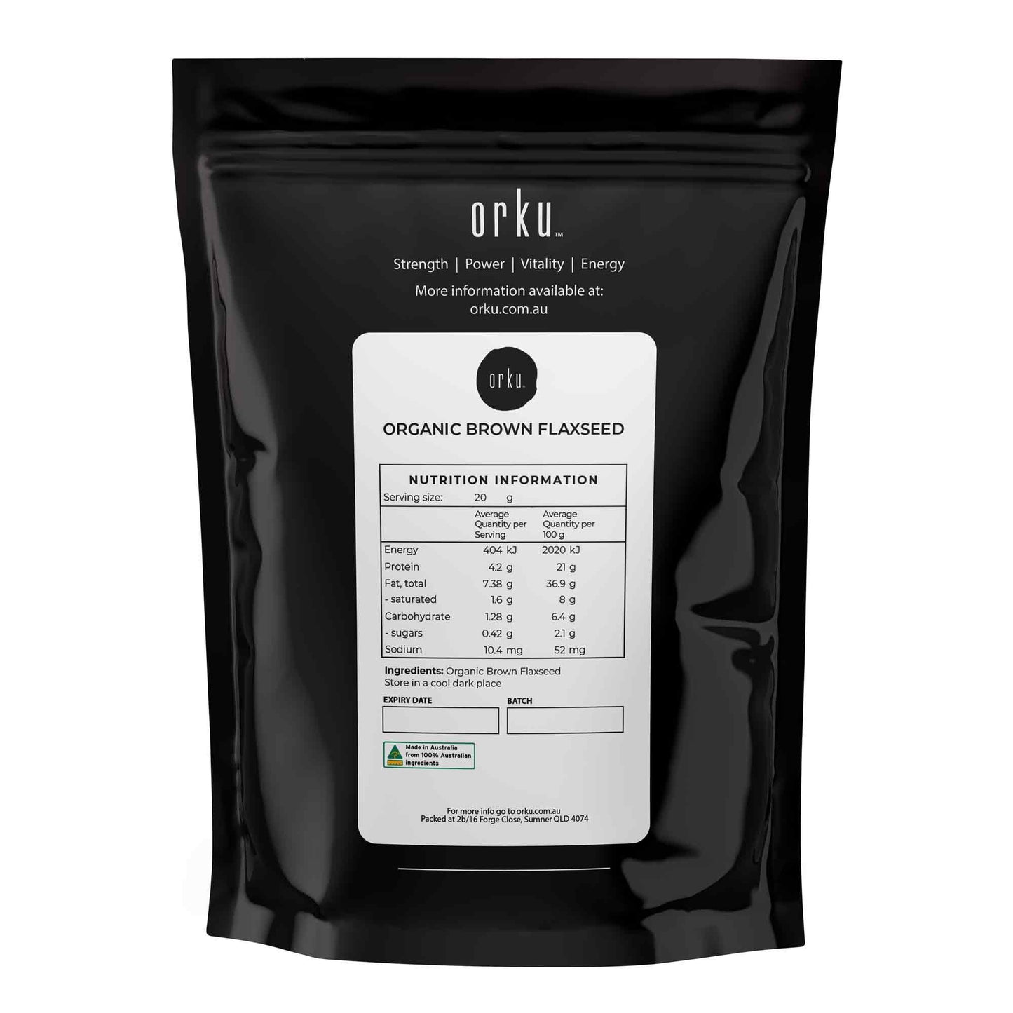 2Kg Organic Brown Linseed Flaxseed Whole Grain Flax Seed Non GMO Omega3 6 Fibre V238-SUPDZ-39519287967824