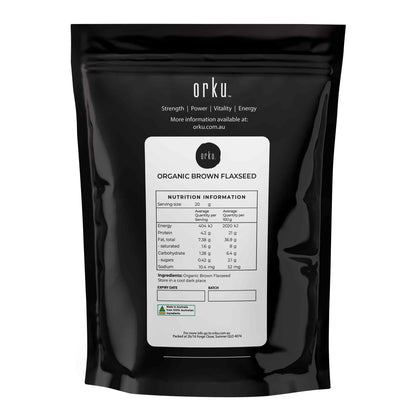 2Kg Organic Brown Linseed Flaxseed Whole Grain Flax Seed Non GMO Omega3 6 Fibre V238-SUPDZ-39519287967824