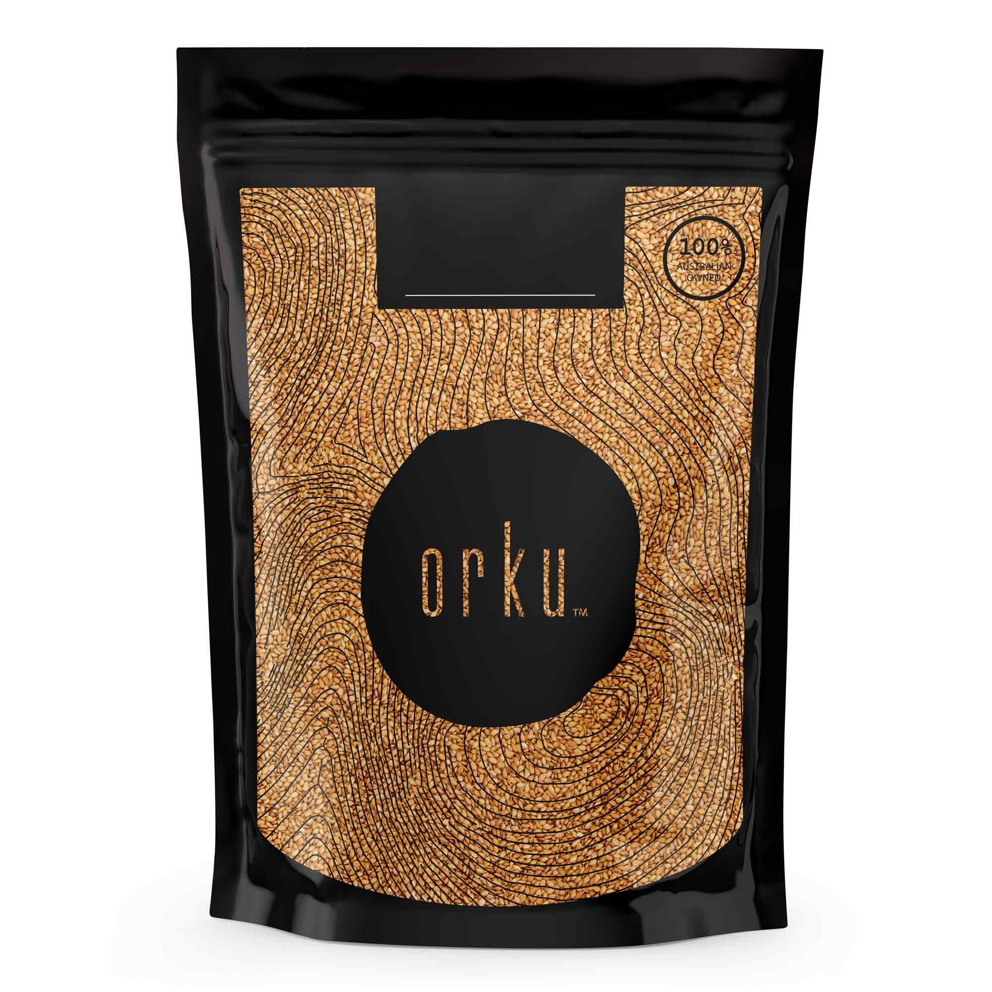 Bulk 10Kg Organic Golden Linseed Flaxseed Whole Flax Seed No GMO Omega3 6 Fibre V238-SUPDZ-39519315099728