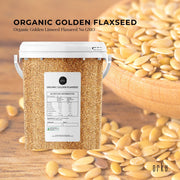 800g Organic Golden Linseed Flaxseed Tub Whole Flax Seed No GMO Omega3 6 Fibre V238-SUPDZ-39519329910864