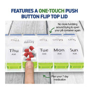 AM/PM Weekly Pill Box 7 Day Tablet Medicine Organiser Holder Case 14 Compartment V238-SUPDZ-39543886807120