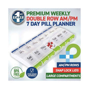 AM/PM Weekly Pill Box 7 Day Tablet Medicine Organiser Holder Case 14 Compartment V238-SUPDZ-39543886807120