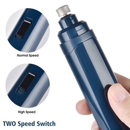 LED Light Pet Nail Grinder Dog Cat Electric Trimmer 2 Speed Rechargeable Filer V238-SUPDZ-39571400294480