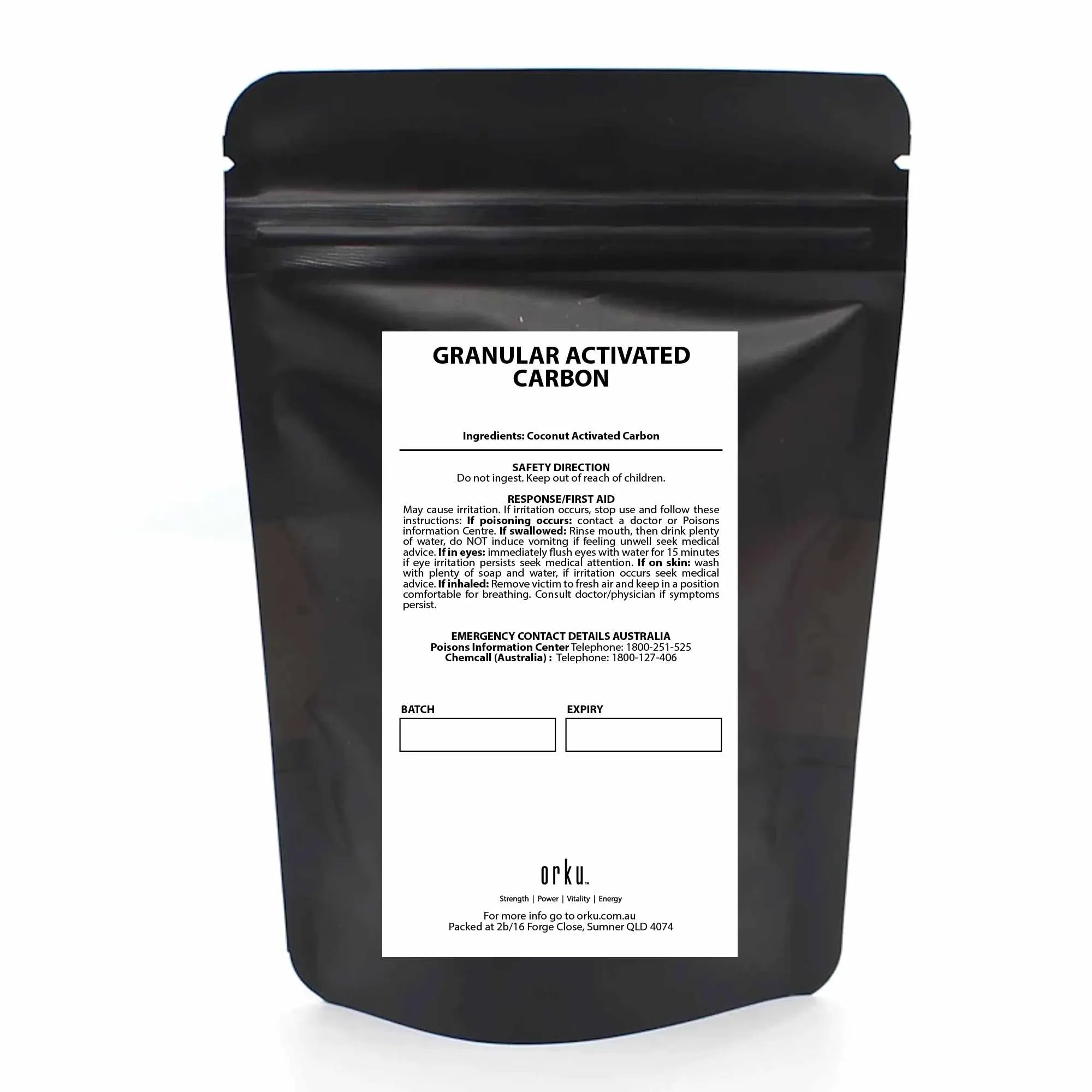 Orku 2Kg Granular Activated Carbon GAC Coconut Shell Charcoal Filtration Media V238-SUPDZ-39577844219984