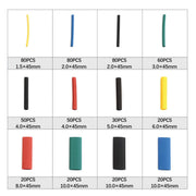 530 Pcs Heating Shrink Sleeve Set Heat Shrinkable Insulation Electrical Cable Tube V238-SUPDZ-39601296638032