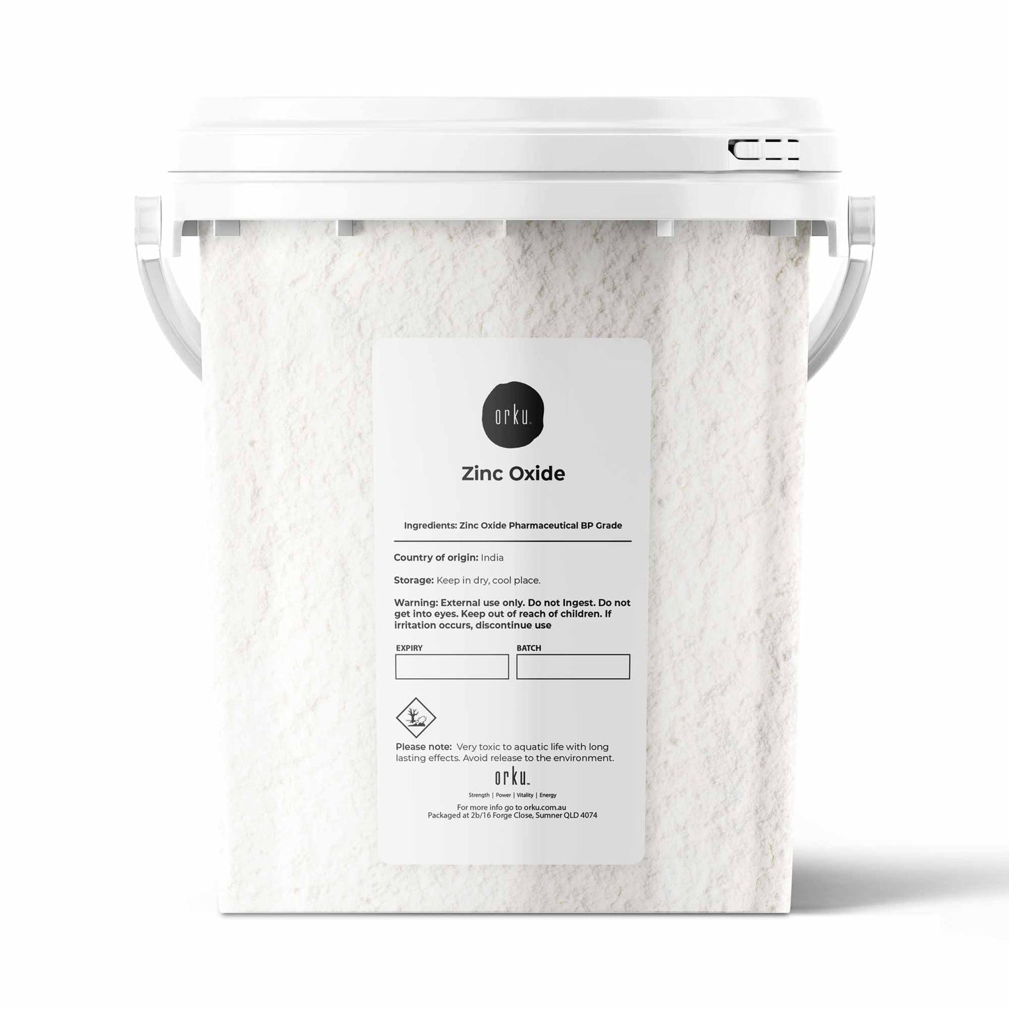 800g Zinc Oxide Powder BP Pharmaceutical Grade 99.9% Purity Resealable Bucket V238-SUPDZ-39601756340304