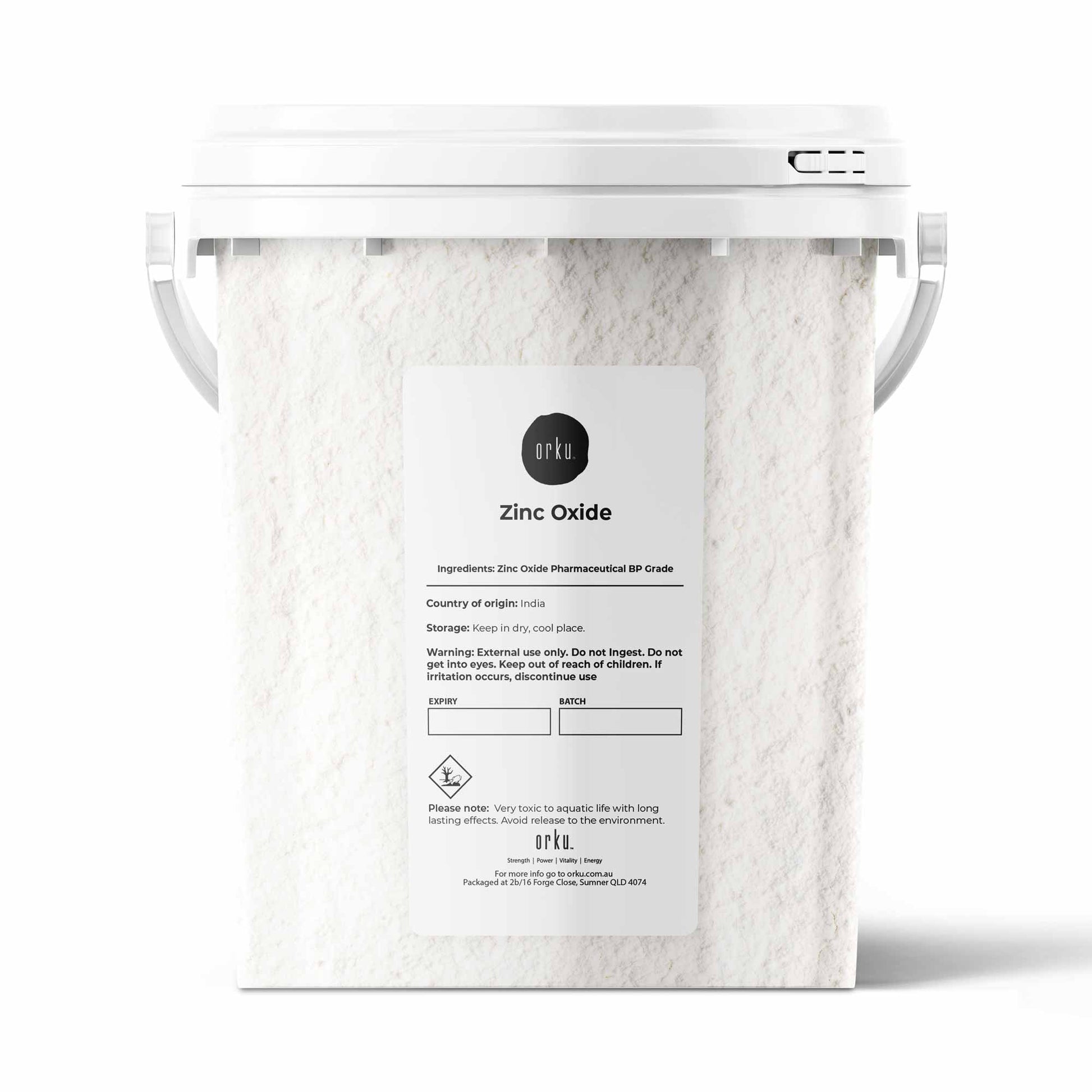 800g Zinc Oxide Powder BP Pharmaceutical Grade 99.9% Purity Resealable Bucket V238-SUPDZ-39601756340304