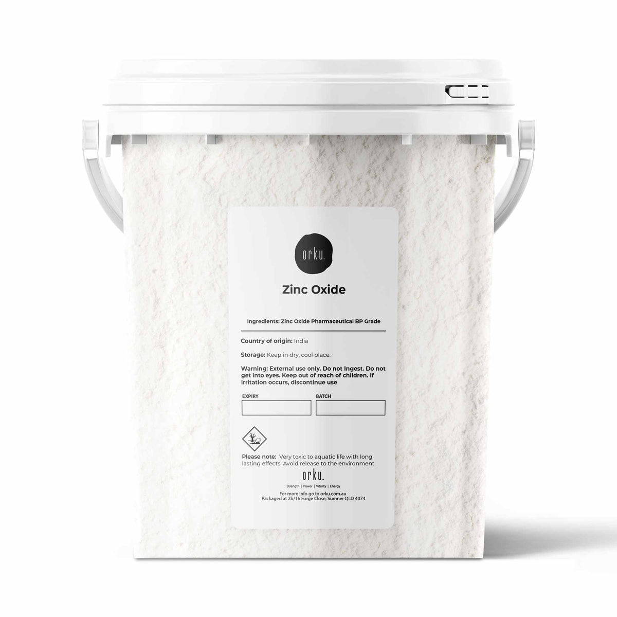 800g Zinc Oxide Powder BP Pharmaceutical Grade 99.9% Purity Resealable Bucket V238-SUPDZ-39601756340304